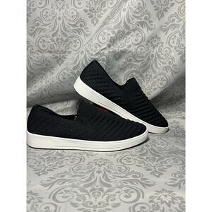 Sonoma Black Knit Slip-On Sneakers Size 8 Excellent Condition